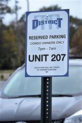 parking lot sign